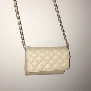 Cream forever 21 purse